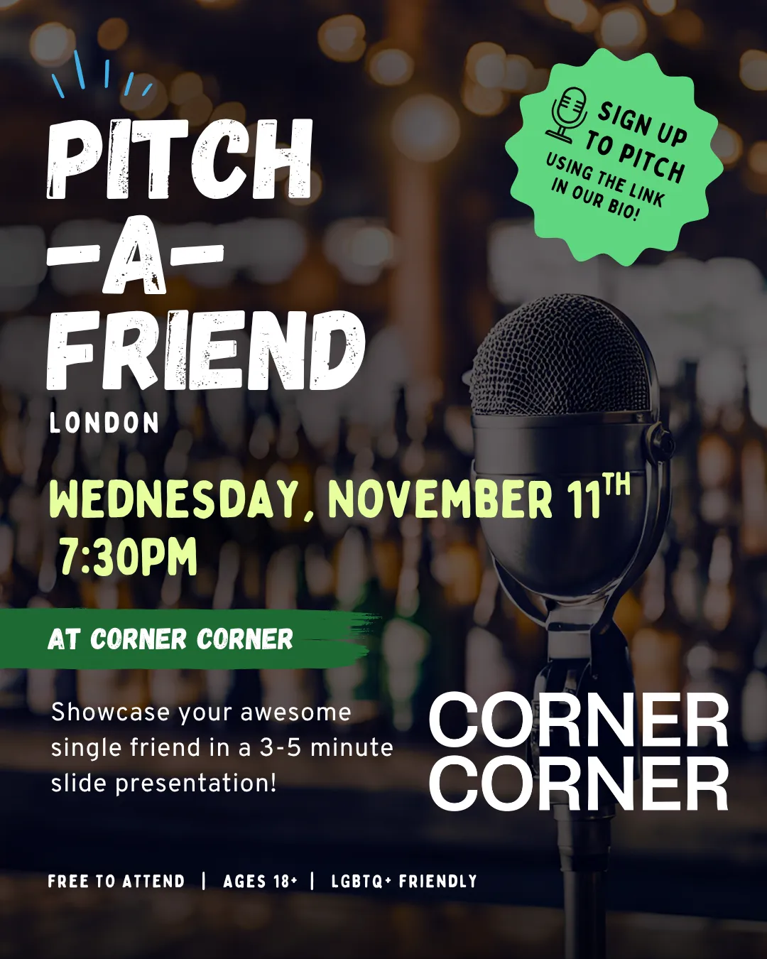 Pitch-a-Friend, 11 November
